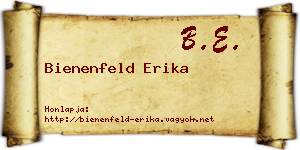 Bienenfeld Erika névjegykártya