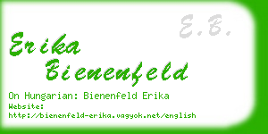 erika bienenfeld business card